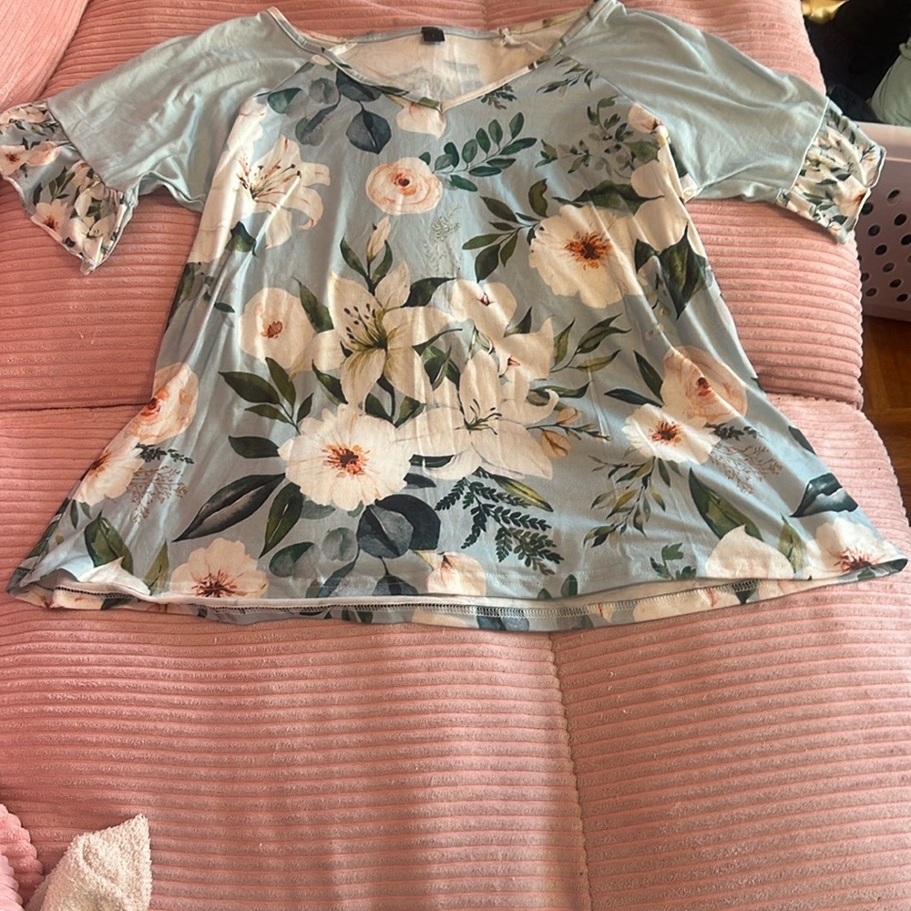 Floral Print Women's Top